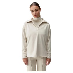 блуза,с,яка,дамски,блузи,born,living,yoga,lua,polo,sweatshirt,winter,ecru