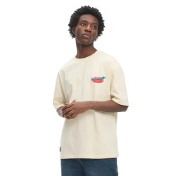 Тениска Hydroponic Hot dog short sleeve T-shirt - Beige (Off White) тениска,мъжки,тениски,hydroponic,hot,dog,short,sleeve,t,shirt,beige,(off,white)