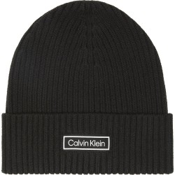 шапка,всички,шапки,calvin,klein,patch,chunky,beanie,black