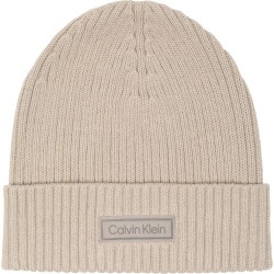 шапка,всички,шапки,calvin,klein,patch,chunky,beanie,chateau,grey,(beige)