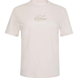 тениска,дамски,тениски,calvin,klein,jeans,classic,foil,monologo,short,sleeve,t,shirt,tender,blush,(beige)