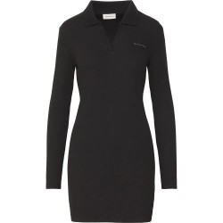 дънки,дамски,поли,и,рокли,calvin,klein,jeans,lv047d214g,long,sleeve,short,dress,black