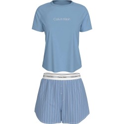 пижама,дамски,пижами,calvin,klein,lv00qs7576,pyjama,frozen,fjord,trail,stripe,(blue)