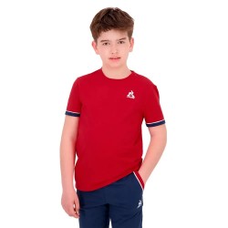 тениска,детски,тениски,le,coq,sportif,tri,n°1,short,sleeve,t,shirt,pur,rouge,(red)