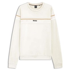 блуза,мъжки,пуловери,boss,iconic,10269546,02,sweatshirt,beige,(open,white)
