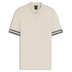 BOSS Zone 10273348 short sleeve polo - Beige / White (Open White) мъжки,блузи,с,яка,boss,zone,10273348,short,sleeve,polo,beige,white,(open,white)