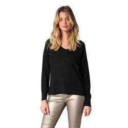 блуза,дамски,пуловери,дамски,плетени,дрехи,deeluxe,amalia,v,neck,sweater,black