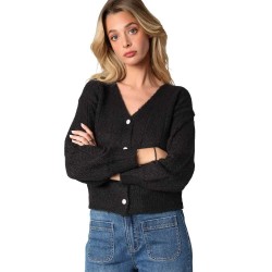жилетка,дамски,пуловери,дамски,плетени,дрехи,deeluxe,dorfi,cardigan,black