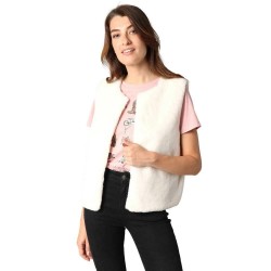 потник,дамски,пуловери,дамски,плетени,дрехи,deeluxe,fuzzy,knitted,vest,cream