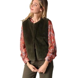 потник,дамски,пуловери,дамски,плетени,дрехи,deeluxe,fuzzy,knitted,vest,khaki