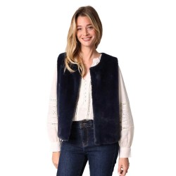 потник,дамски,пуловери,дамски,плетени,дрехи,deeluxe,fuzzy,knitted,vest,navy