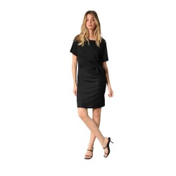 рокля,дамски,поли,и,рокли,deeluxe,shinyse,short,sleeve,short,dress,black
