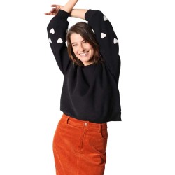 блуза,дамски,блузи,deeluxe,sarina,sweatshirt,black