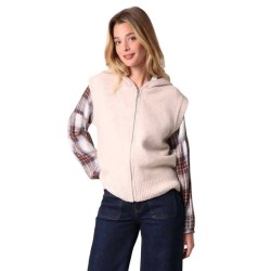 потник,дамски,пуловери,дамски,плетени,дрехи,deeluxe,selinda,knitted,vest,beige
