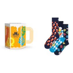 чорапи,мъжки,чорапи,happy,socks,beer,glass,gift,set,crew,socks,3,pairs,navy