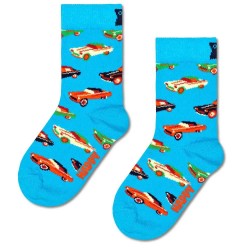 чорапи,детски,чорапи,happy,socks,car,crew,socks,2,pairs,blue