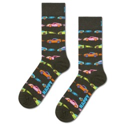 чорапи,мъжки,чорапи,happy,socks,car,stripe,crew,socks,dark,green,(green)