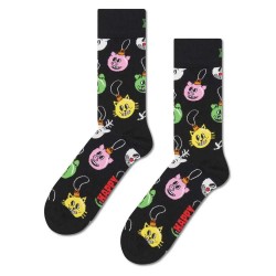 чорапи,мъжки,чорапи,дамски,чорапи,happy,socks,christmas,decoration,crew,socks,black,(black)