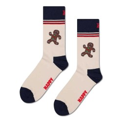 Чорапи Happy socks Happy gingerbread crew socks - Beige (Beige) чорапи,мъжки,чорапи,дамски,чорапи,happy,socks,happy,gingerbread,crew,socks,beige,(beige)