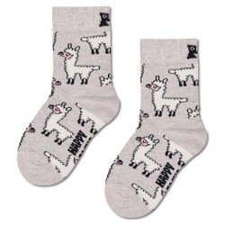чорапи,детски,чорапи,happy,socks,llama,crew,socks,grey