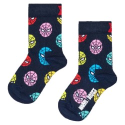 чорапи,детски,чорапи,happy,socks,marvel,spider,man,gift,set,crew,socks,3,pairs,navy
