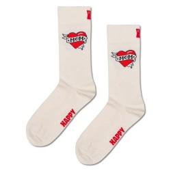 Чорапи Happy socks Mother´s day crew socks - White (White) чорапи,мъжки,чорапи,дамски,чорапи,happy,socks,mother´s,day,crew,socks,white,(white)