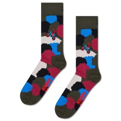 чорапи,мъжки,чорапи,дамски,чорапи,happy,socks,motor,bike,speed,crew,socks,multicolor,(dark,green)
