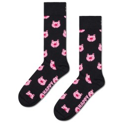 чорапи,мъжки,чорапи,happy,socks,pig,crew,socks,black