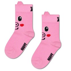 чорапи,детски,чорапи,happy,socks,pig,crew,socks,pink