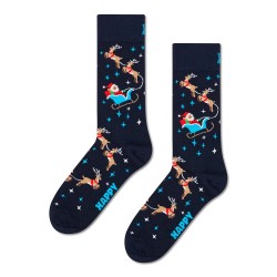 Чорапи Happy socks Sleigh crew socks - Blue (Navy) чорапи,мъжки,чорапи,дамски,чорапи,happy,socks,sleigh,crew,socks,blue,(navy)