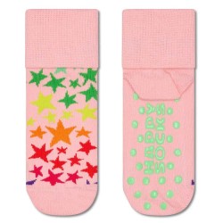 чорапи,детски,чорапи,happy,socks,star,anti,slip,socks,pink