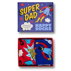 чорапи,мъжки,чорапи,happy,socks,super,dad,gift,set,crew,socks,2,pairs,blue,(red,blue)