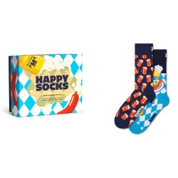 чорапи,мъжки,чорапи,happy,socks,wurst,and,beer,gift,set,crew,socks,2,pairs,light,blue,(blue)