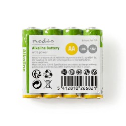 батерии,nedis,baaklr64sp,alkaline,battery,metallic,(clear)