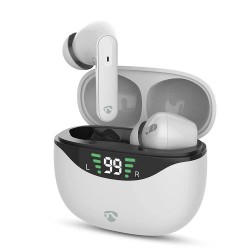 слушалки,слушалки,nedis,hpbt2450wt,wireless,earphones,white
