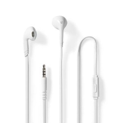 слушалки,слушалки,nedis,hpwd2021wt,earphones,white