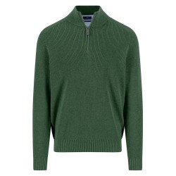 блуза,мъжки,пуловери,fynch,hatton,1509205,half,zip,sweater,dark,leaf