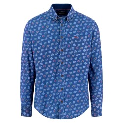 Риза с дълъг ръкав Fynch hatton 15095580 long sleeve shirt - Blue (Navy) риза,с,дълъг,ръкав,мъжки,ризи,fynch,hatton,15095580,long,sleeve,shirt,blue,(navy)