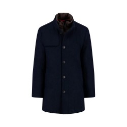 Палто Fynch hatton 15102430 coat - Blue (Dark Navy) палто,мъжки,якета,fynch,hatton,15102430,coat,blue,(dark,navy)