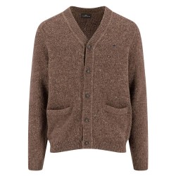 Жилетка Fynch hatton 1510348 cardigan - Brown (Dark Chocolate) жилетка,мъжки,пуловери,дамски,пуловери,fynch,hatton,1510348,cardigan,brown,(dark,chocolate)