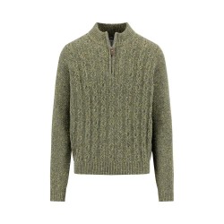 Блуза Fynch hatton 1510360 half zip sweater - Green (Dark Ivy) блуза,мъжки,пуловери,fynch,hatton,1510360,half,zip,sweater,green,(dark,ivy)