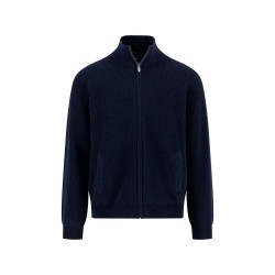 Блуза Fynch hatton 1510806 full zip sweater - Blue (Navy) блуза,мъжки,пуловери,fynch,hatton,1510806,full,zip,sweater,blue,(navy)