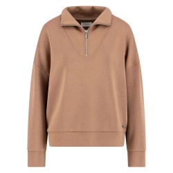 блуза,дамски,блузи,fynch,hatton,25088099,half,zip,sweatshirt,brown,(cinnamon)