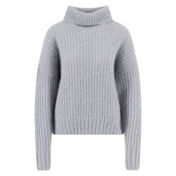 Блуза Fynch hatton 25107464 high neck sweater - Grey (Alloy Grey) блуза,мъжки,пуловери,дамски,пуловери,fynch,hatton,25107464,high,neck,sweater,grey,(alloy,grey)