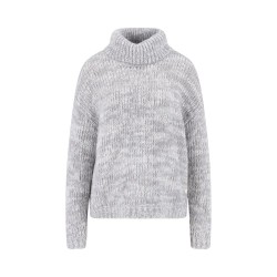 Блуза Fynch hatton 25107454 high neck sweater - Grey (Alloy Grey) блуза,дамски,пуловери,дамски,плетени,дрехи,fynch,hatton,25107454,high,neck,sweater,grey,(alloy,grey)