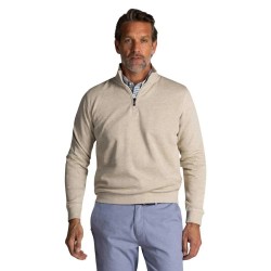 блуза,мъжки,пуловери,nza,new,zealand,25fn331,half,zip,sweatshirt,city,sand,melange,(beige)
