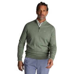 блуза,мъжки,пуловери,nza,new,zealand,25fn465,half,zip,sweater,city,army,melange,(green)
