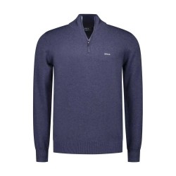 блуза,мъжки,пуловери,nza,new,zealand,25fn469,half,zip,sweater,city,navy,melange,(blue)