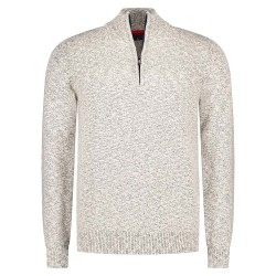 блуза,мъжки,пуловери,nza,new,zealand,25gn410,half,zip,sweater,green,moss,melange,(grey)