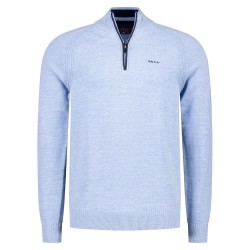 блуза,мъжки,пуловери,nza,new,zealand,25gn430,half,zip,sweater,ice,blue,melange,(blue)